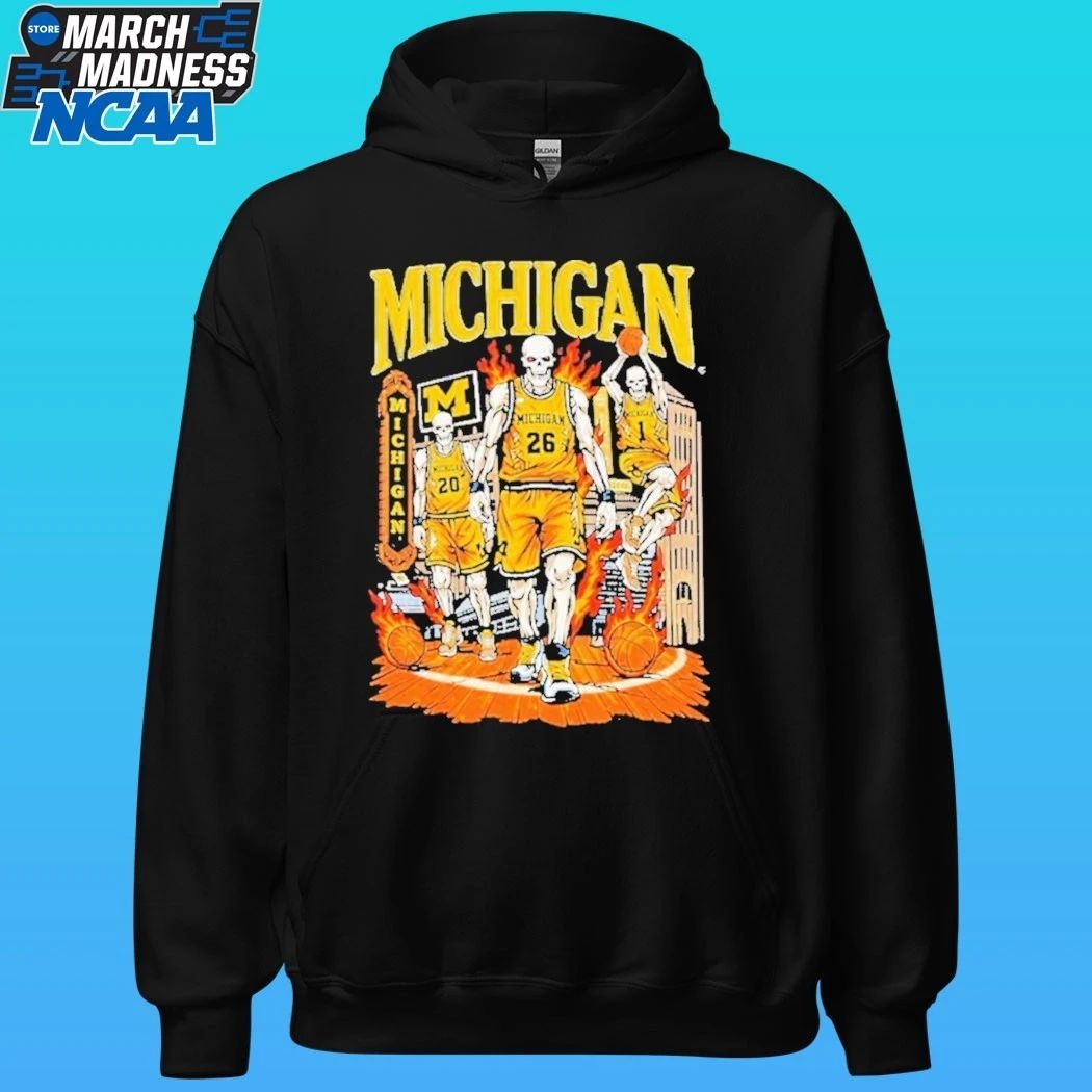 Michigan Wolverines X Sana Detroit Skelly Shirt