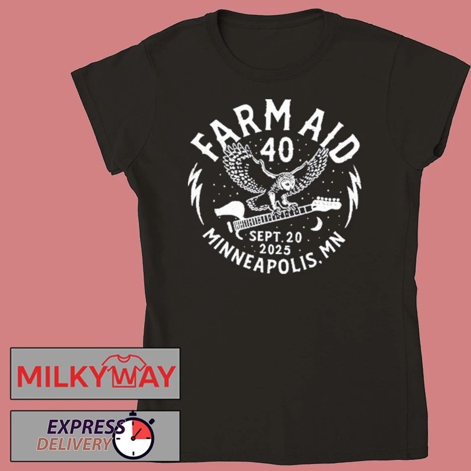 Farm Aid 40 Barn Owl T-Shirt