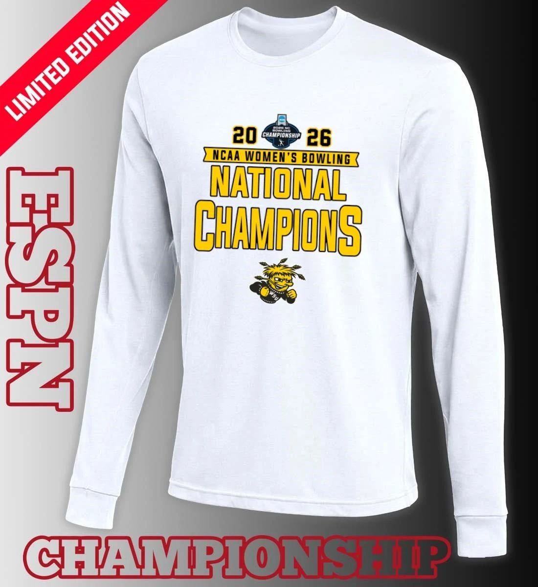 Wichita State Shockers 2026 NCAA Women’s Bowling National Champions Shirt