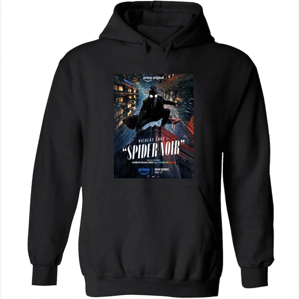 Spider-Noir Starring Nicolas Cage New Series Poster True Hue Full Color Version Shirt