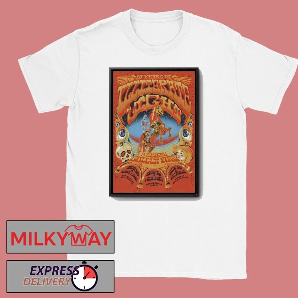 Illiterate Light 10 16-10 18 2025 Harrisonburg VA Poster shirt