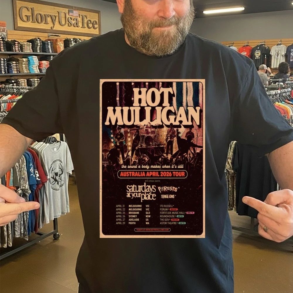 Mulligan Australia April 2026 Tour Poster Shirt