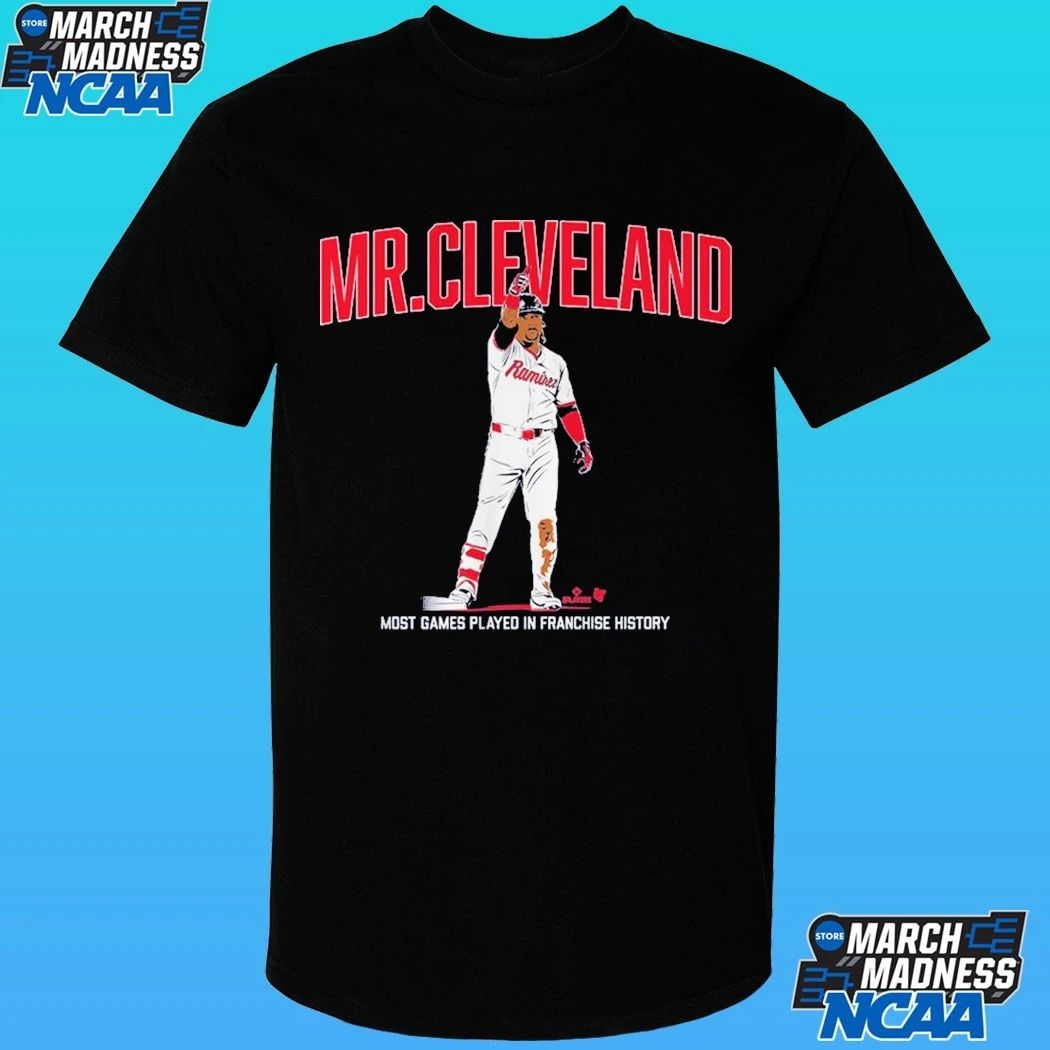 Jose Ramirez Mr. Cleveland Most Games Played In Franchise History Shirt