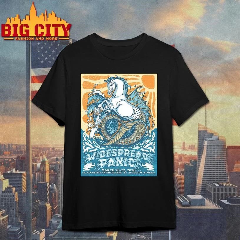 Widespread Panic St Augustine Florida 2026 Event Poster Shirt