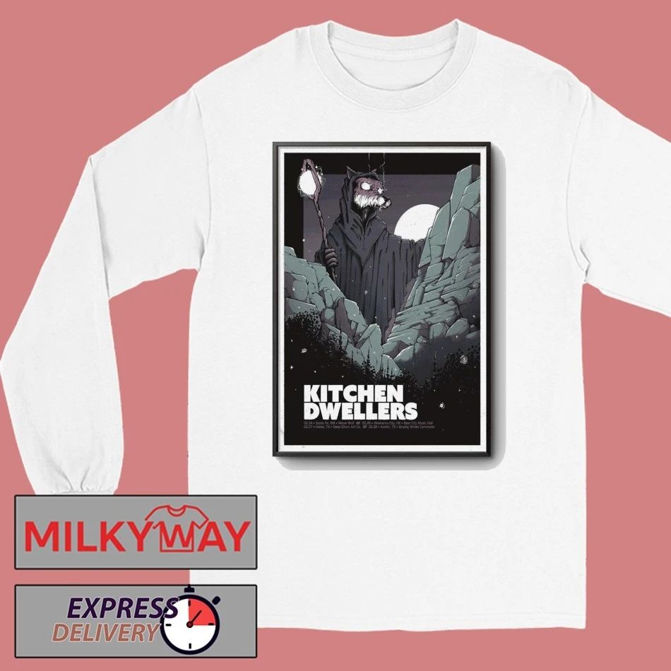 Kitchen Dwellers Poster Feb 2026 Tour shirt
