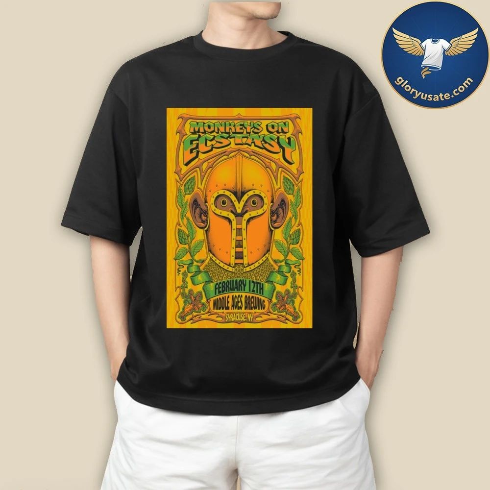 Moe. Monkeys On Ecstasy Feb 12 2026 Middle Ages Brewing Syracuse NY Poster Shirt