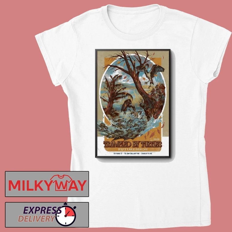 Trampled By Turtles Charlotte, NC Oct 17 2026 Poster shirt