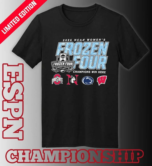 2026 National Collegiate Women’s Ice Hockey Championship – Frozen Four T-Shirt