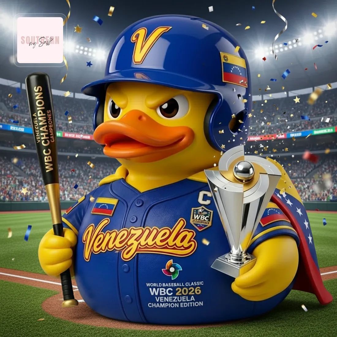 Venezuela WBC 2026 Champion Edition Rubber Duck