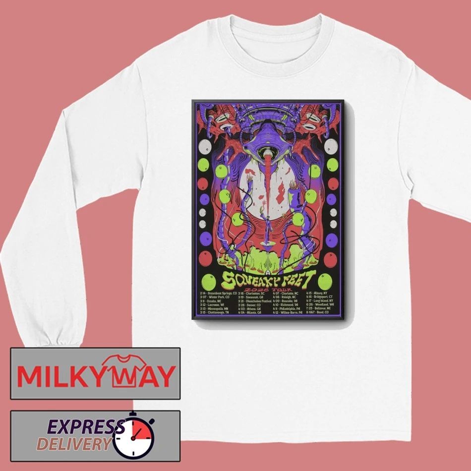 Squeaky Feet Band 2026 Tour Poster shirt