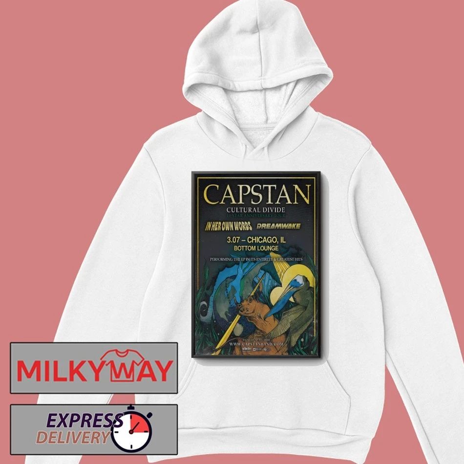 Capstan Mar 7 2026 Bottom Lounge Chicago IL Poster shirt