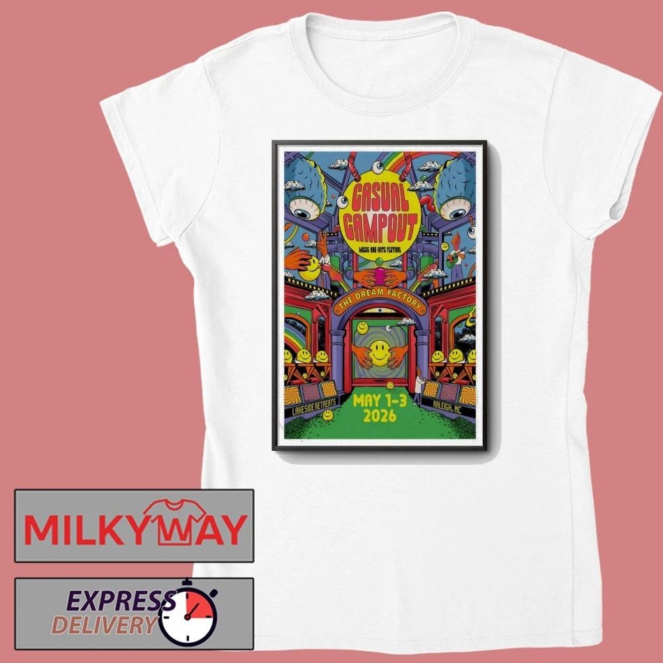 Casual Campout 5 1-5 3 2026 Raleigh NC Poster shirt