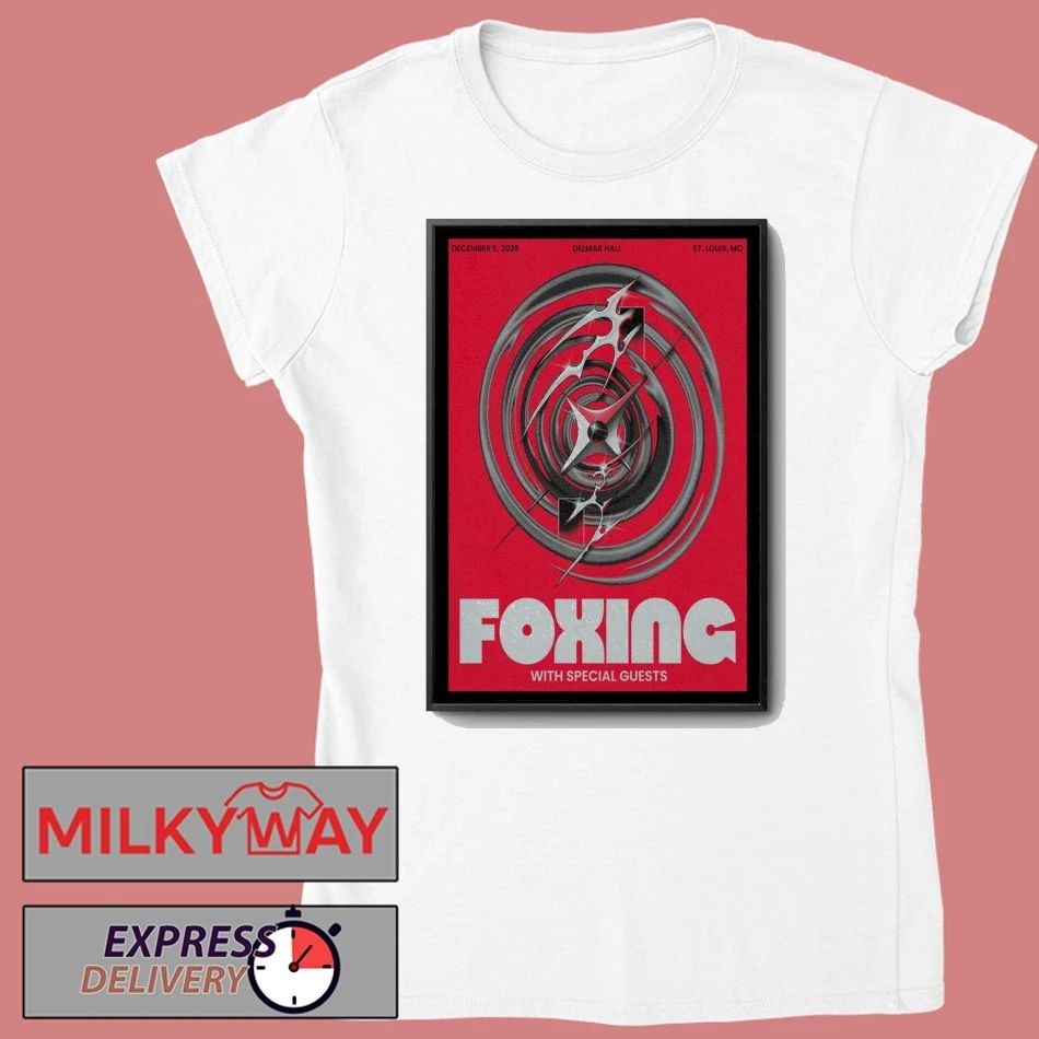 Foxing Dec 5, 2025 Delmar Hall in St. Louis, MO Poster shirt