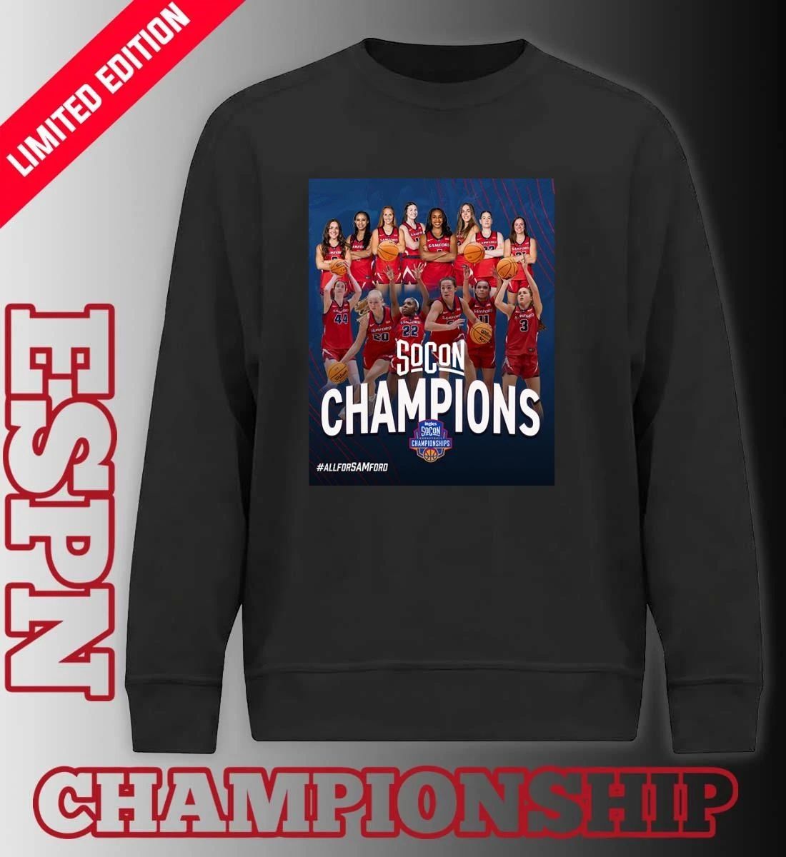 Samford Women’s Basketball Southern Conference Champions Poster Shirt