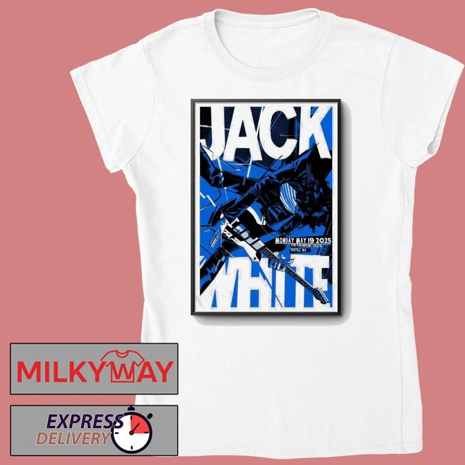 Jack White May 19 2025 Poster Seattle WA shirt
