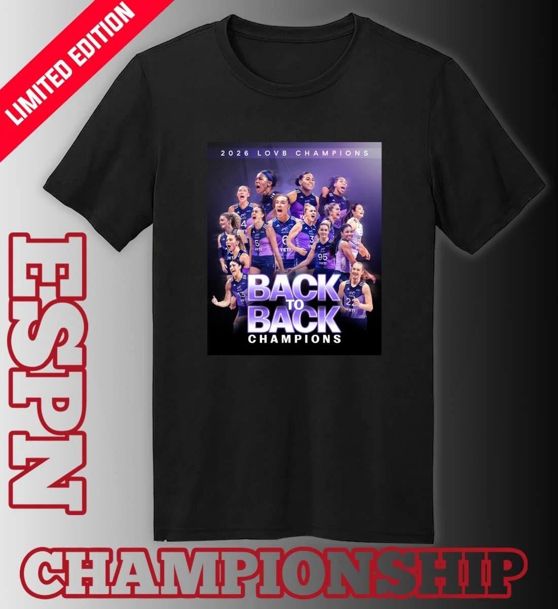 LOVB Austin Back 2 Back League One Volleyball Champions Shirt