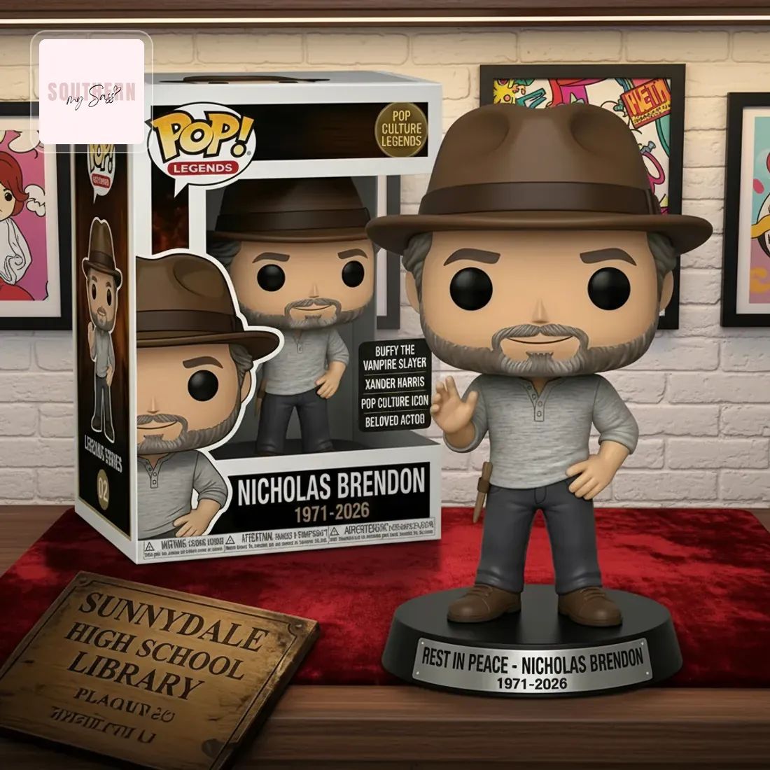 Nicholas Brendon 1971-2026 Rest In Peace Commemorative Pop Figure Doll