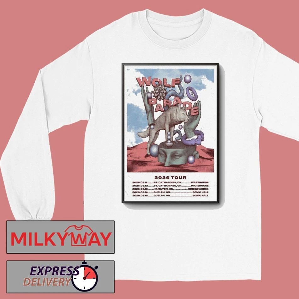 Wolf Parade March 2026 Tour Poster shirt