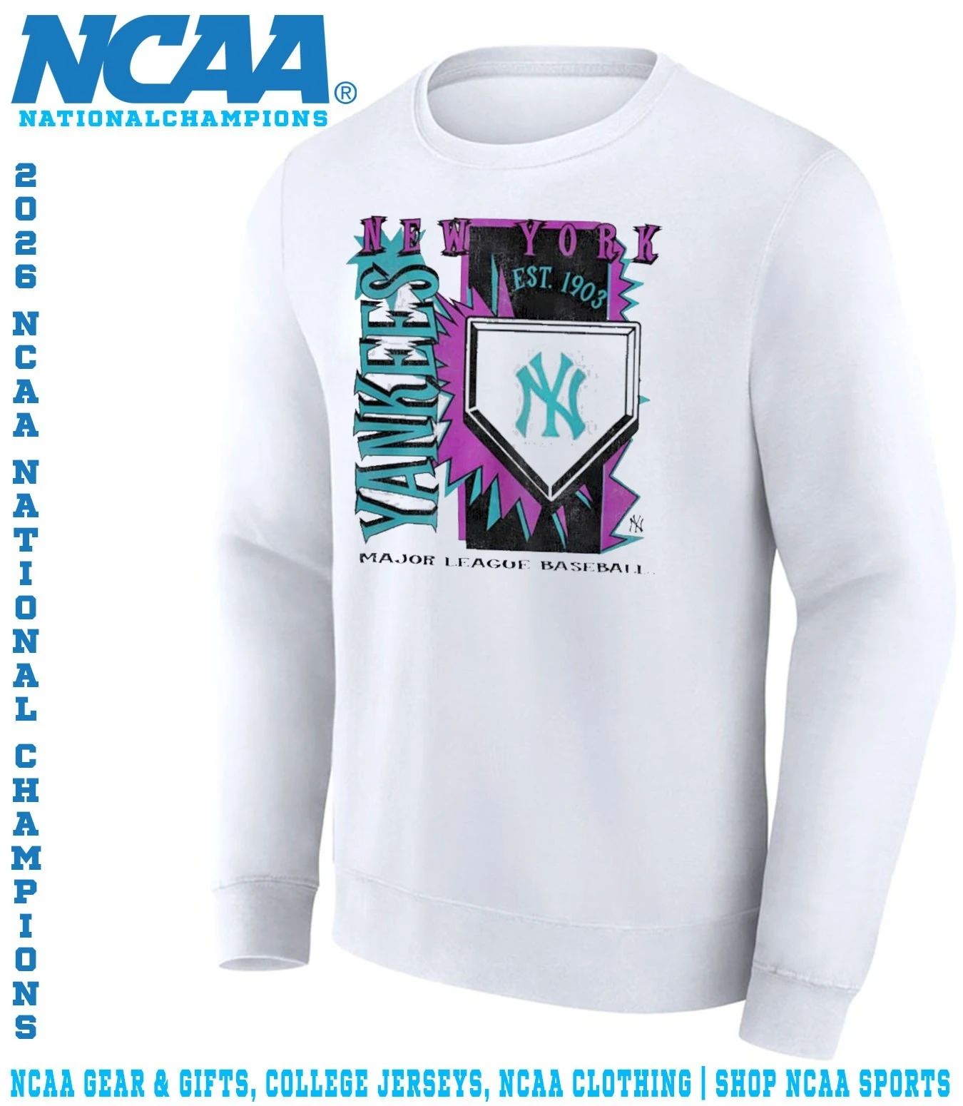 New York Yankees MLB Cooperstown Neon Field Shock shirt