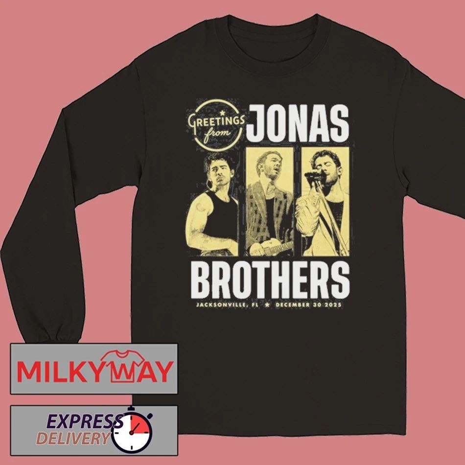 Jonas Brothers Black Tee Dec 30 2025 Jacksonville shirt