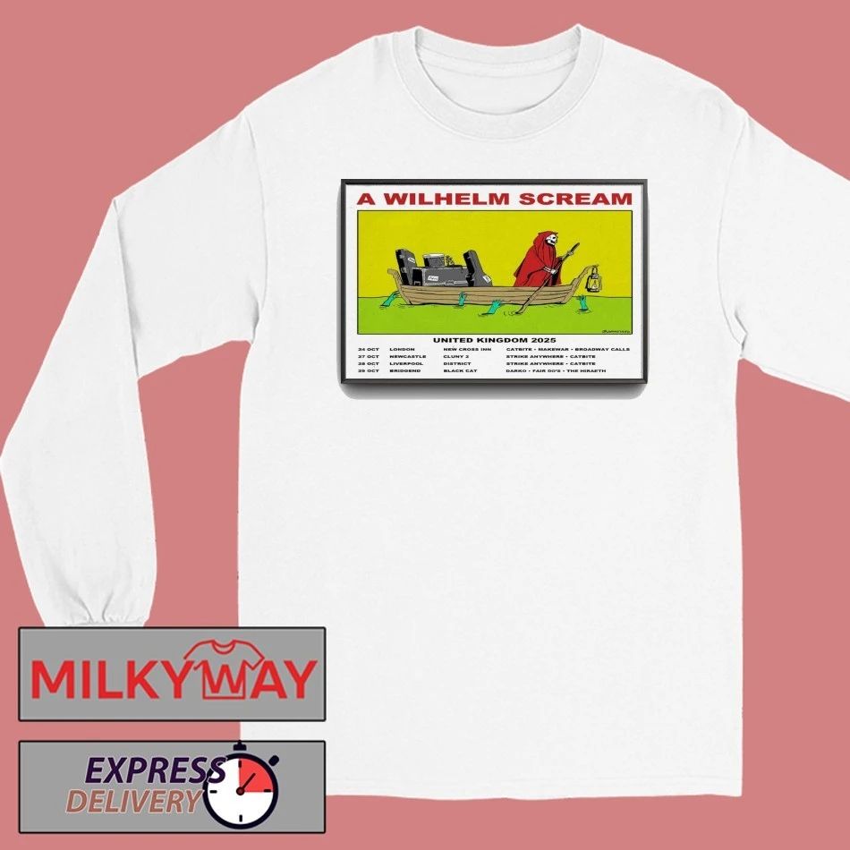 A Wilhelm Scream UK Tour 2025 Poster shirt