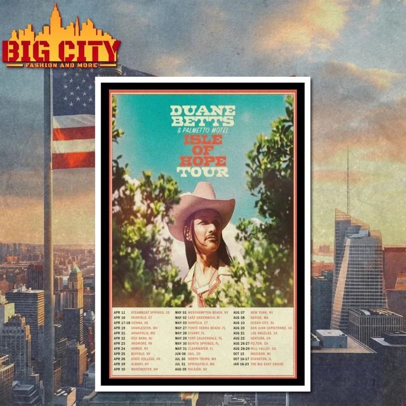 Duane Betts Isle Of Hope Tour 26 Poster Shirt