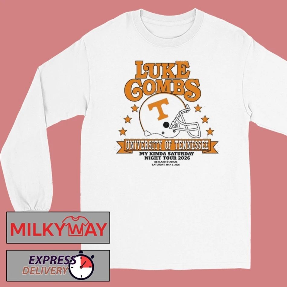 Luke Combs In Knoxville TN On May 2 2026 helmet shirt