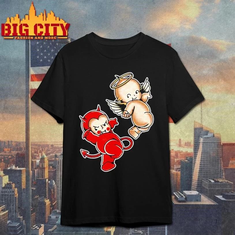 Kewpie Baby Devil Angel Cherubs Graphic Shirt