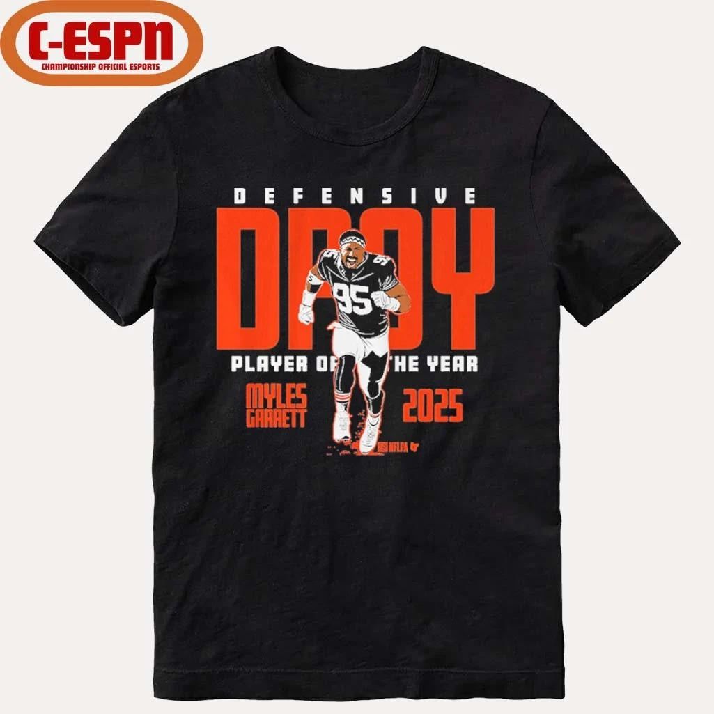 Myles Garrett 2025 Defensive Player of the Year shirt