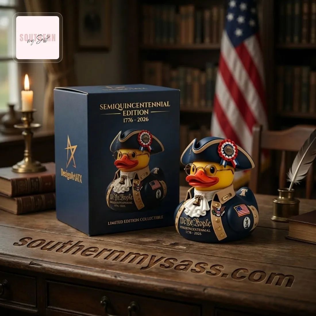 We The People 1776-2026 Semiquincentennial Edition Patriotic Collectible Rubber Duck