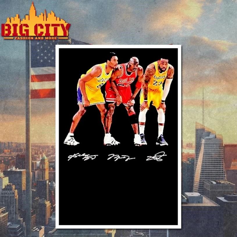 NBA Goats Kobe Michael LeBron Signature Shirt