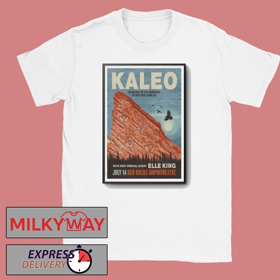 KALEO July 14 2026 Poster Red Rocks shirt