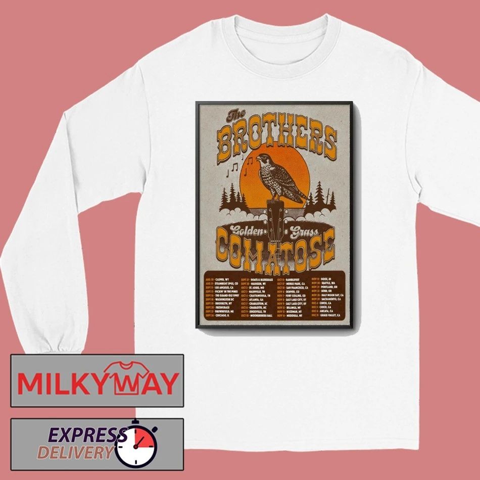 The Brothers Comatose 2025 GoldenGrass Tour Poster shirt