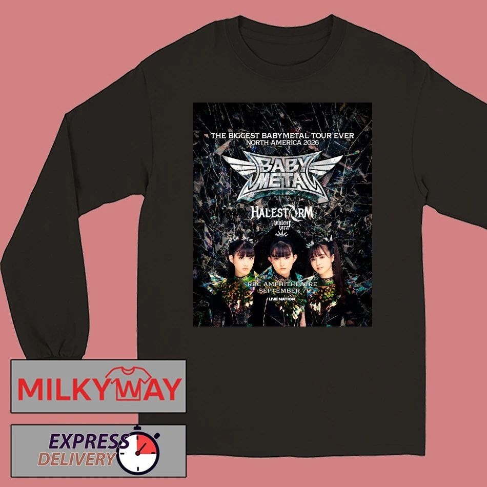 Babymetal The Biggest Babymetal Tour Ever World Tour 2026 Schedule Tour Dates Shirt