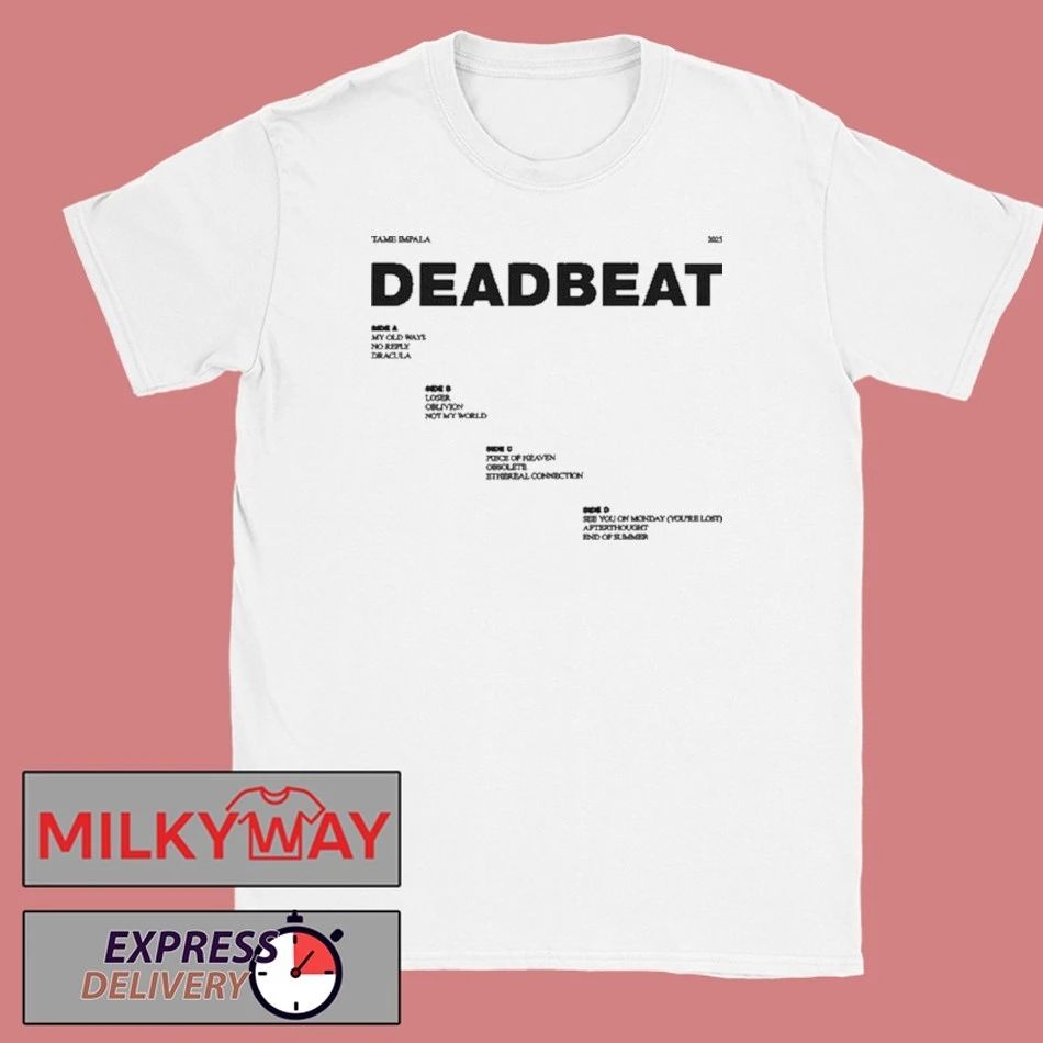 Tame Impala Deadbeat Tracklist T-Shirt