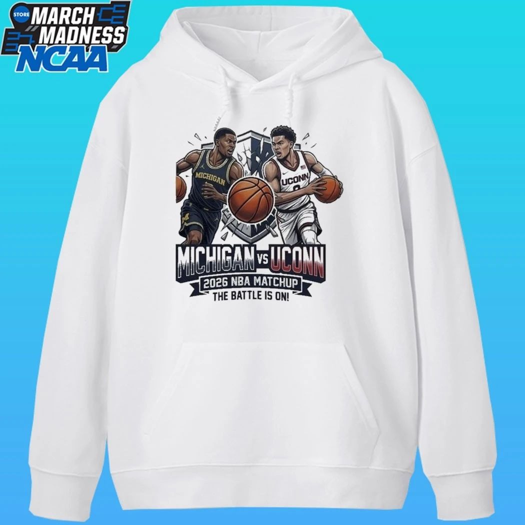 Michigan Vs Uconn 2026 NBA Matchup The Battle Is On Shirt