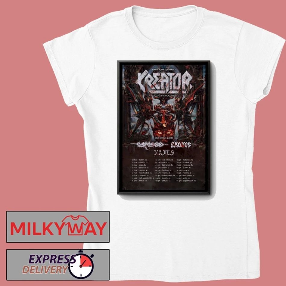 Poster Kreator Tour UK And EU 2026 shirt