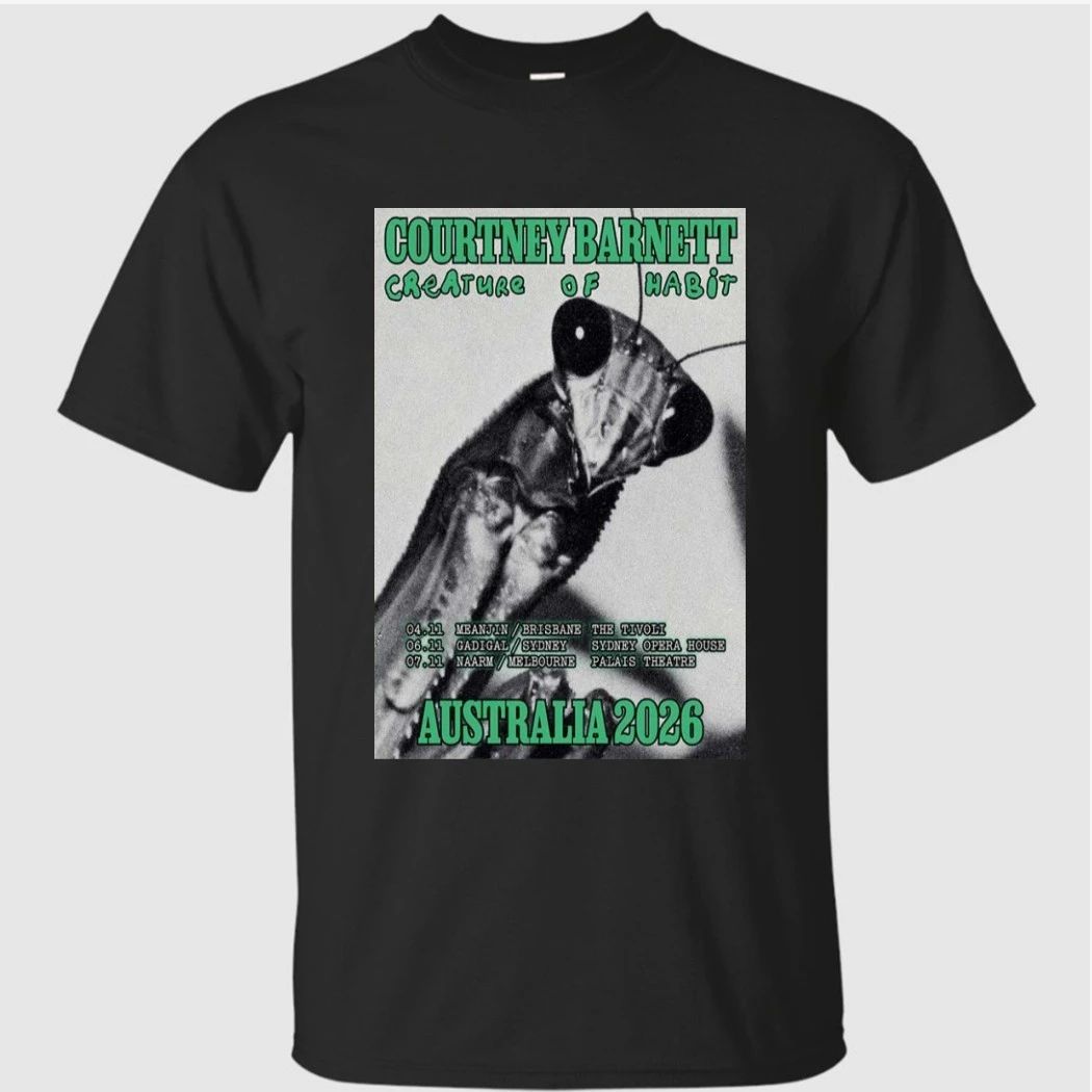 Courtney Barnett Australia Tour 2026 Poster Shirt