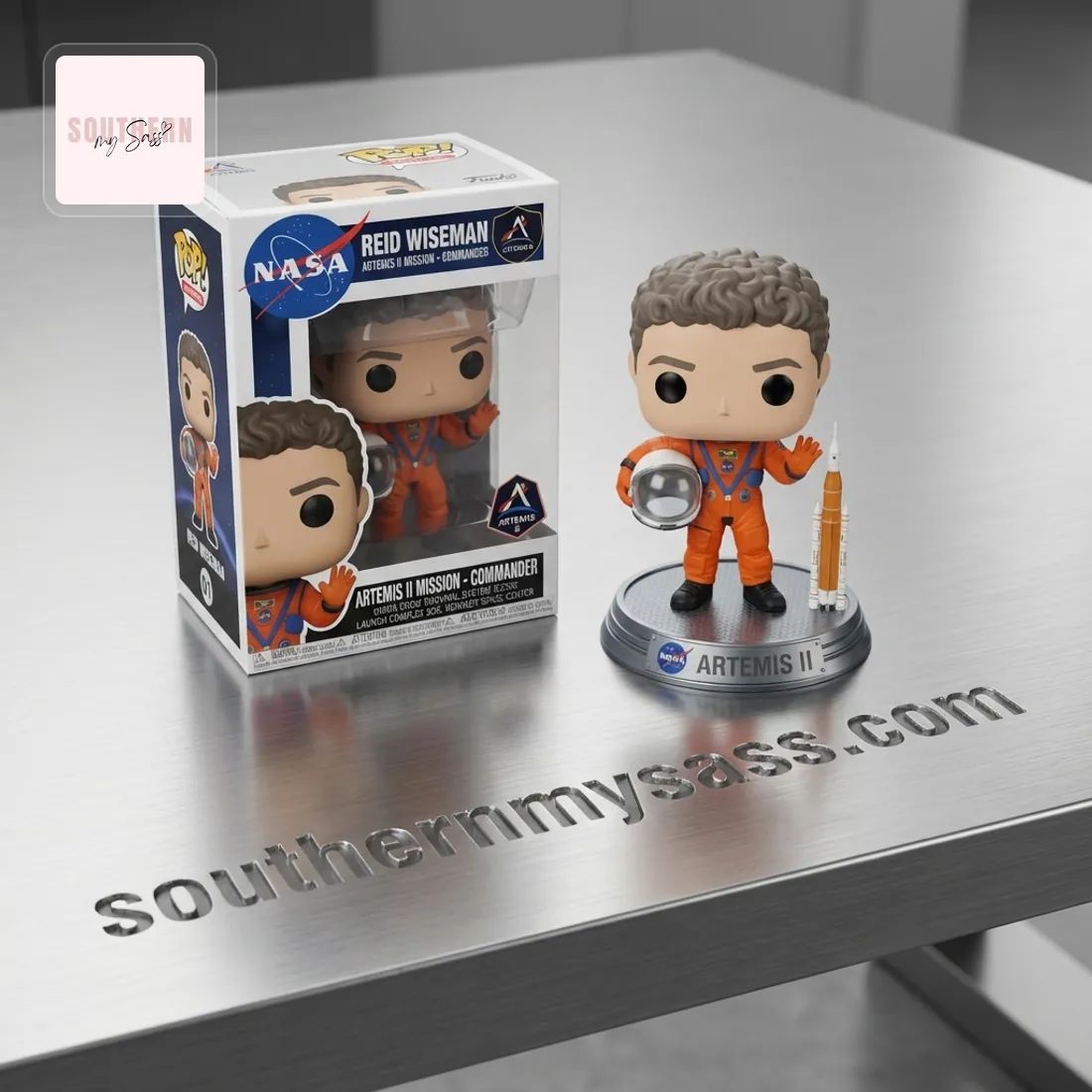 NASA Artemis II Reid Wiseman Commander Pop Figure Doll