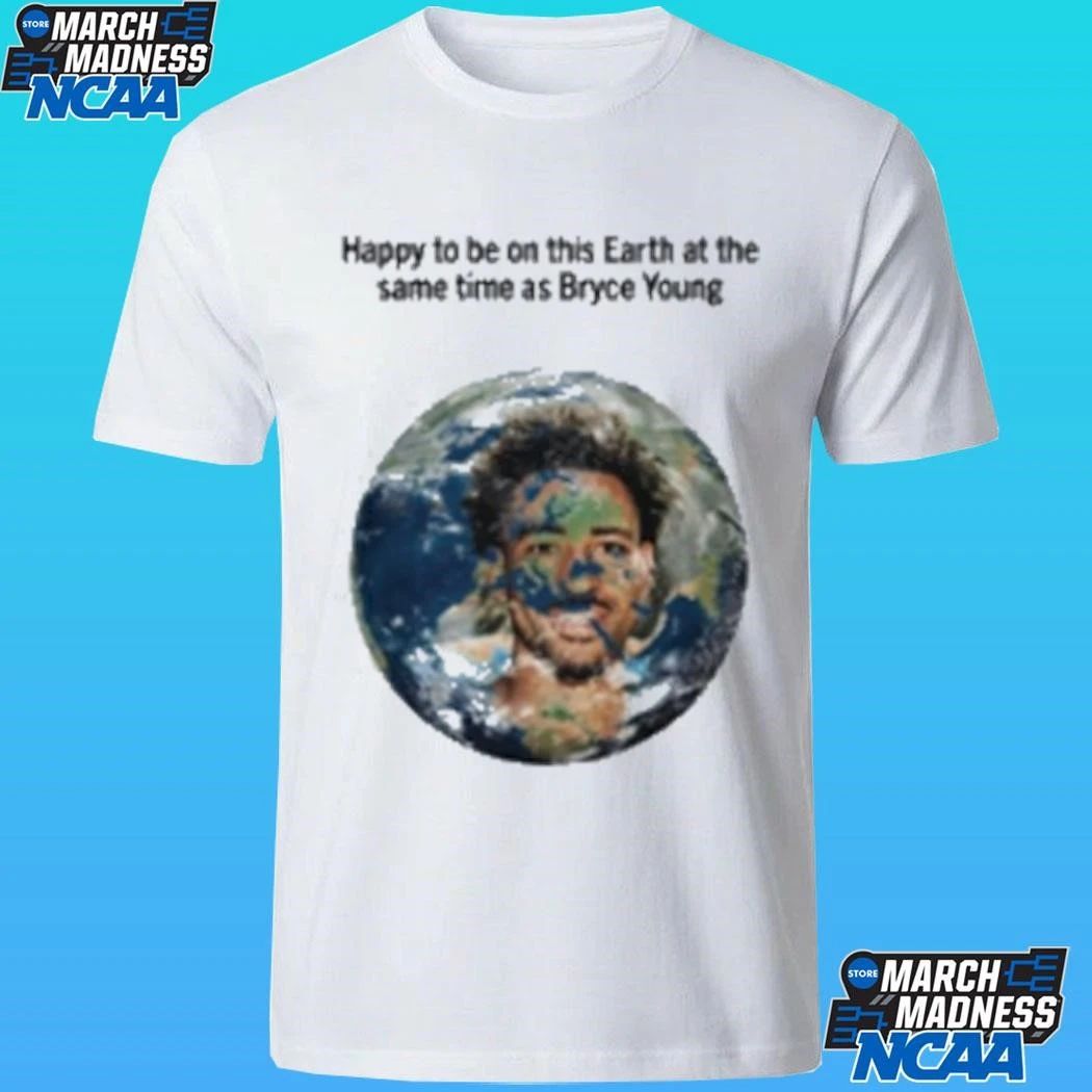 Bryce Young Happy Earth Day At The Same Time As 2026 Shirt