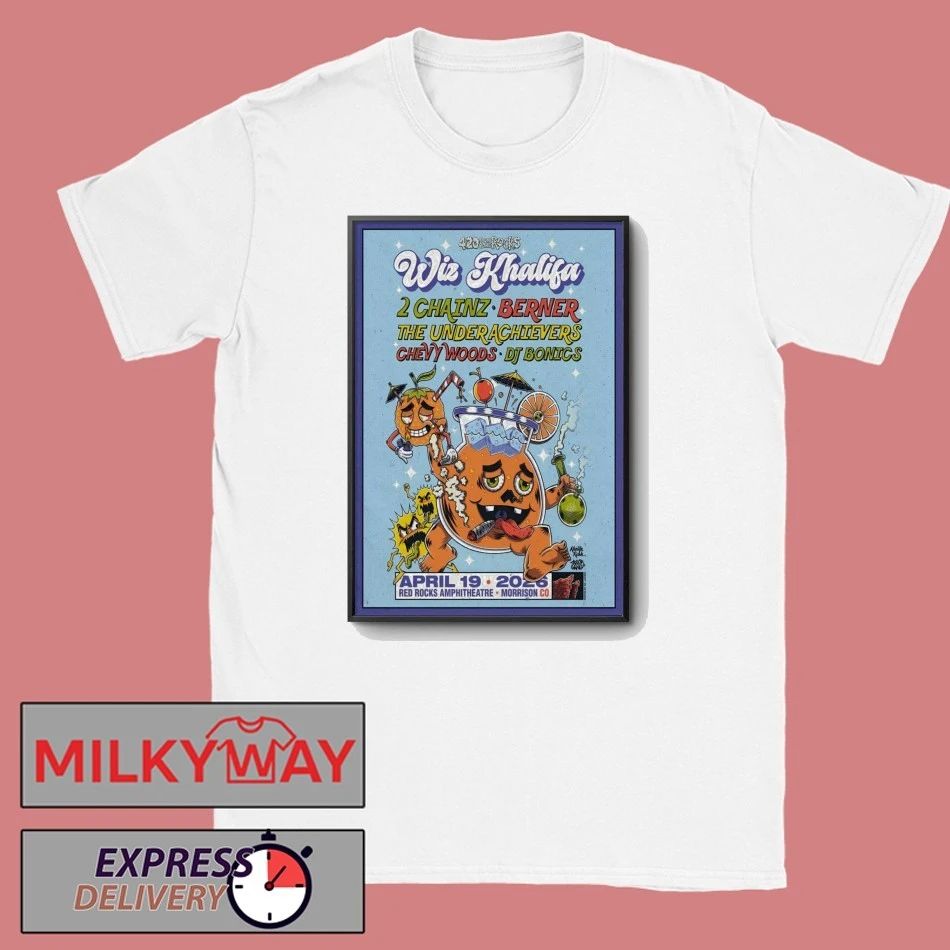 Wiz Khalifa Red Rocks In Morrison CO 4 19 2026 Poster shirt