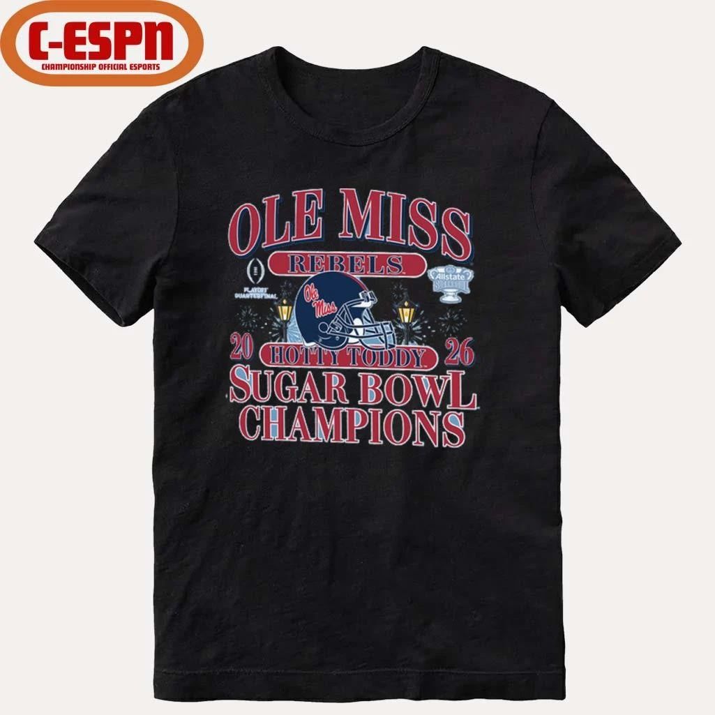 Hotty Toddy Ole Miss Allstate Sugar Bowl Champions T-Shirt