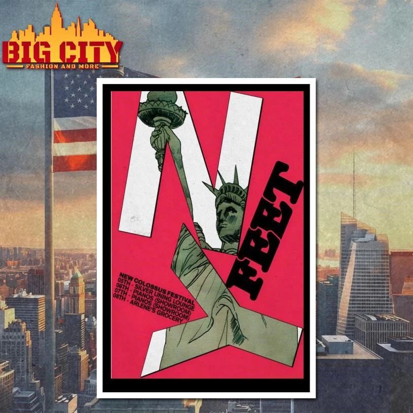 FEET New Yorks 2026 New Colossus Festival Poster Shirt