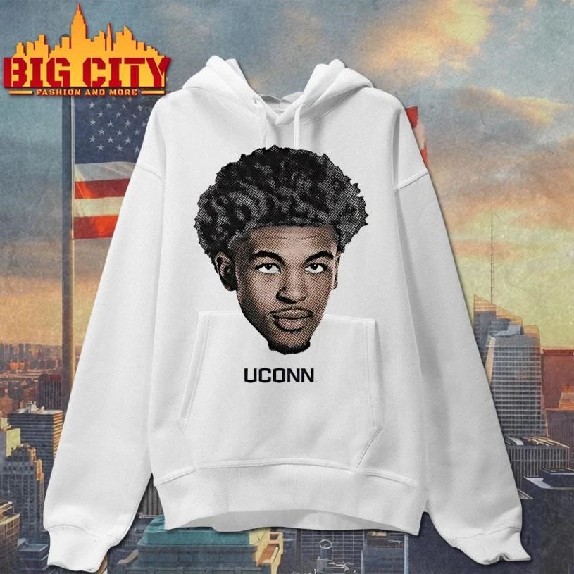 Viuryvtw Jaylin Stewart Uconn Huskies Mens Basketball Big Head Graphic Shirt