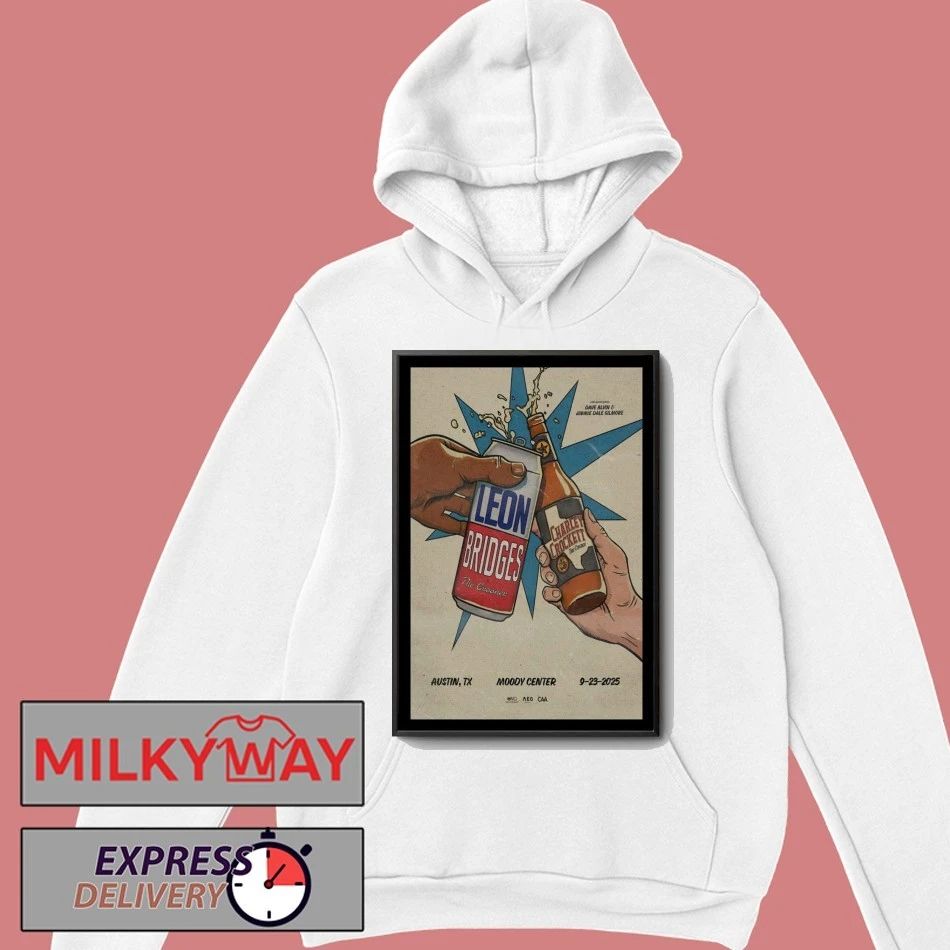 2025 Austin, Texas Leon Bridges & Charley Crockett Poster shirt