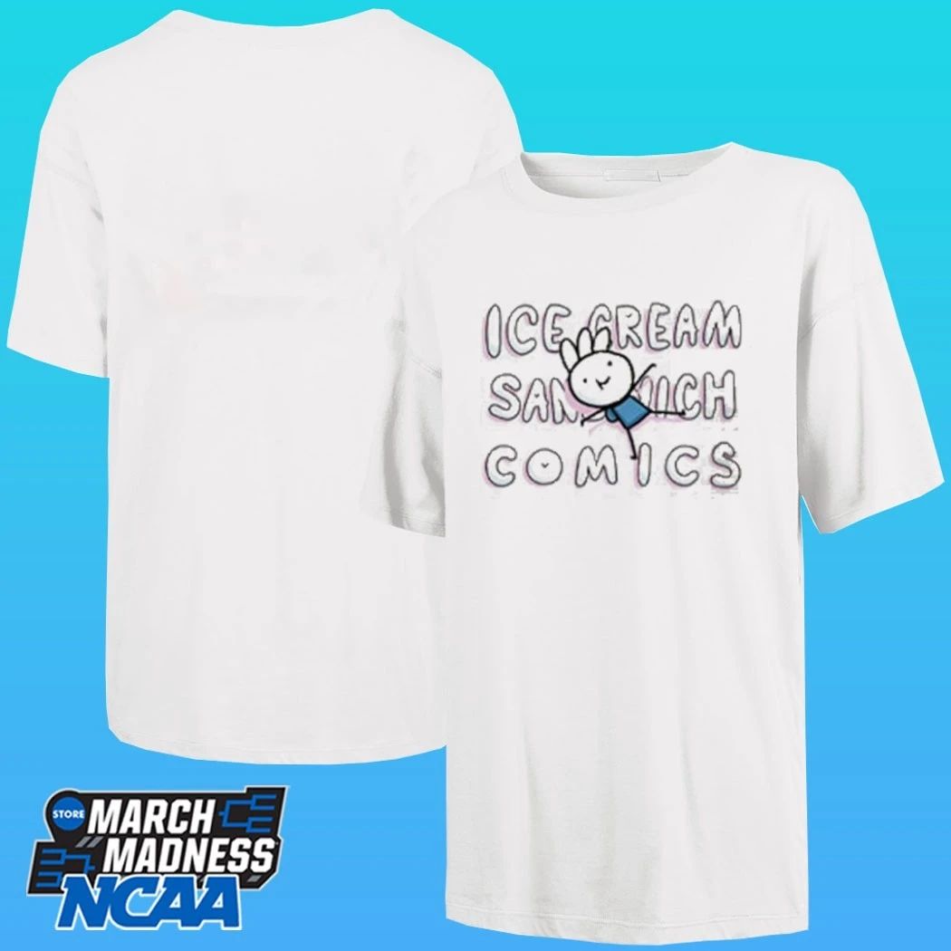 Ice Cream Sandwich Comic Cute Logo Shirt