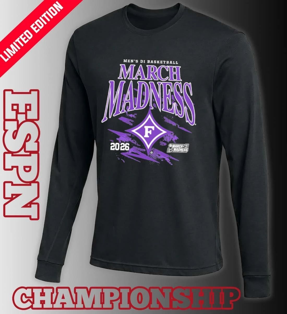 Furman University Men’s Basketball 2026 NCAA March Madness Bound T-Shirt