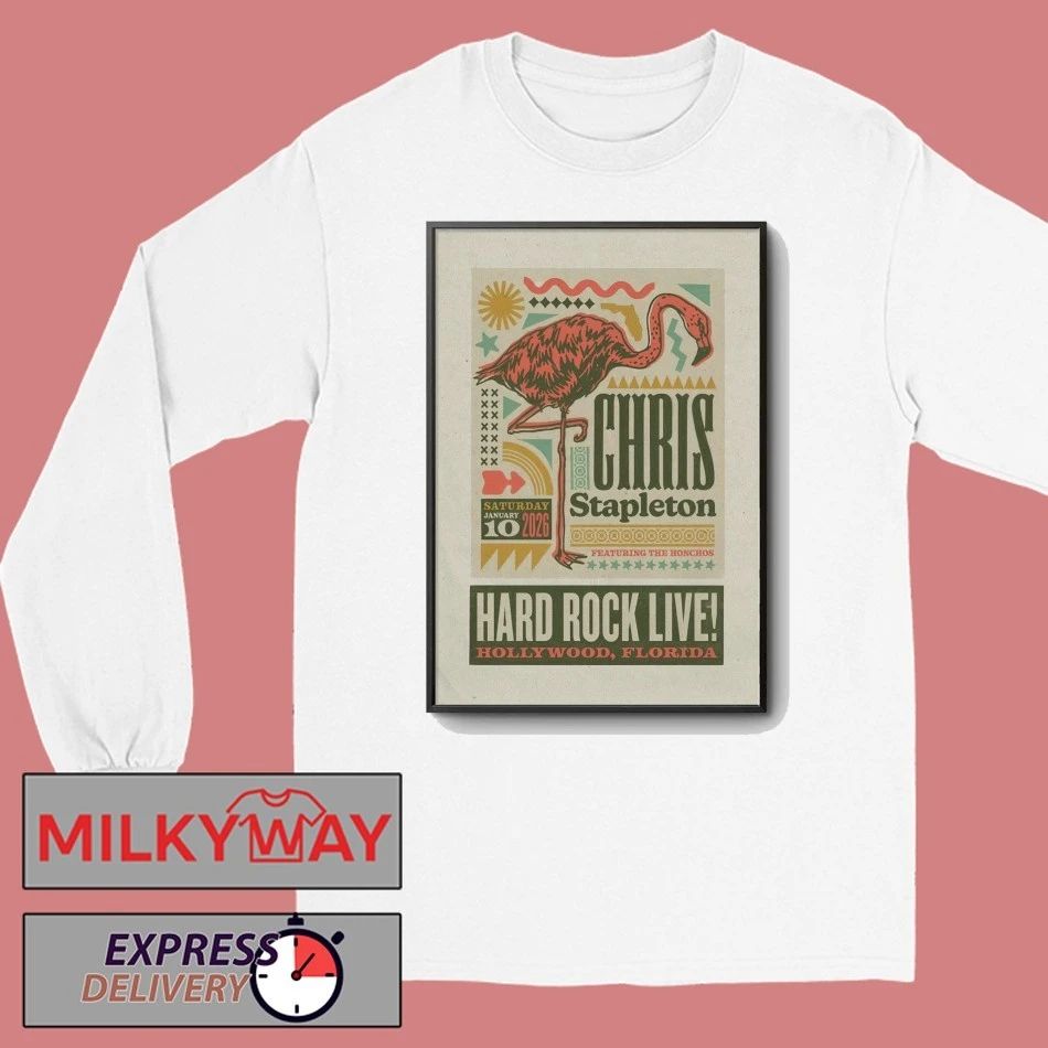 Chris Stapleton Event Hollywood FL On Jan 10 2026 Poster shirt