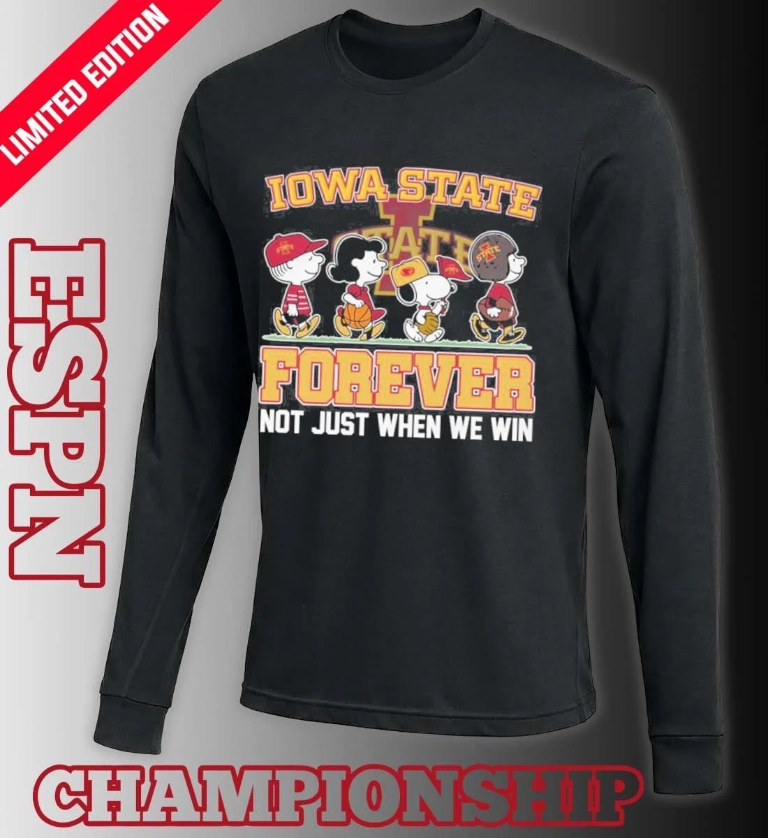 The Peanuts Characters X Iowa Hawkeyes Basketball Shirt