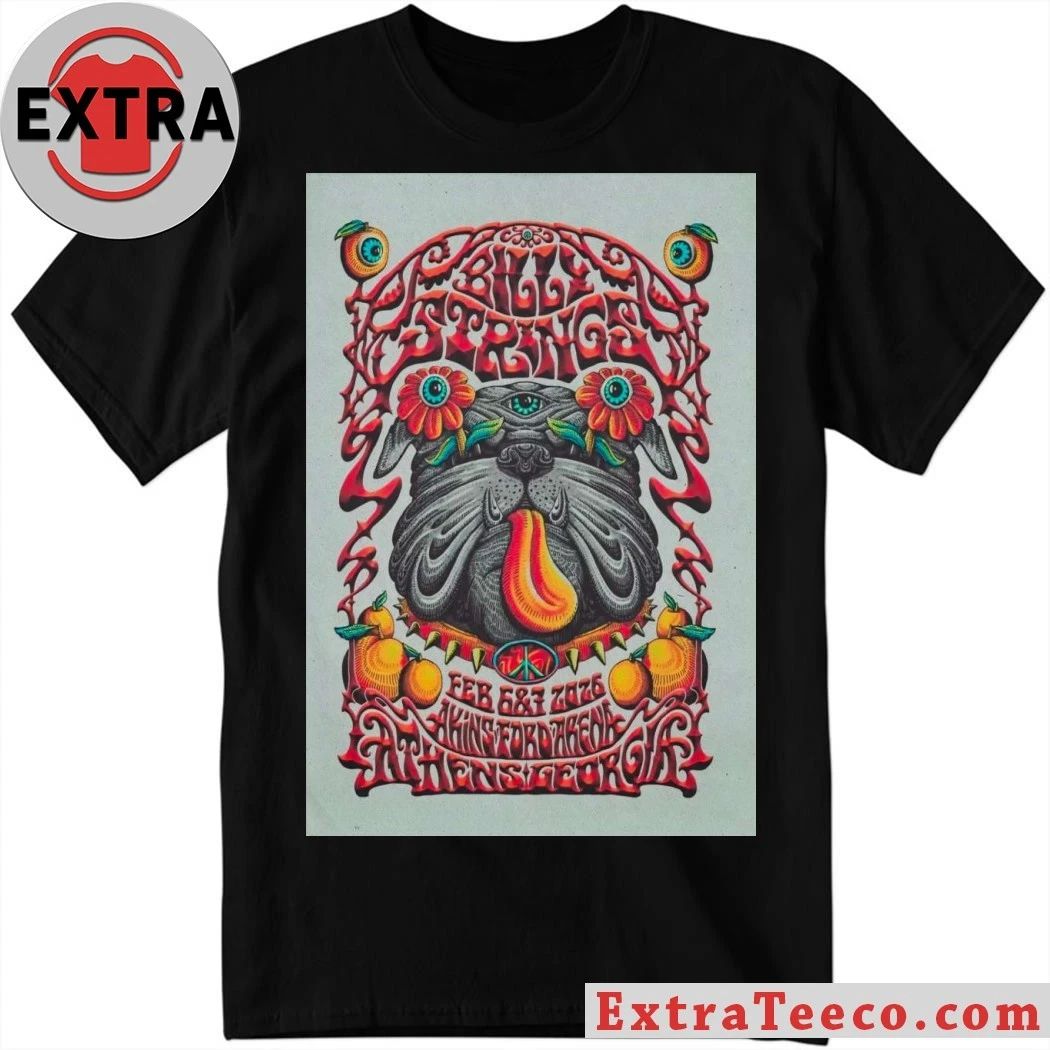 Billy Strings Athens, GA On Feb 6-7, 2026 Event Poster Shirt
